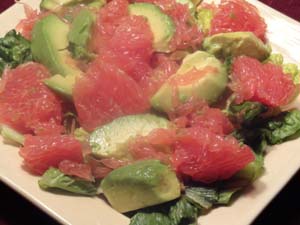 grapefruit avocado winter salad