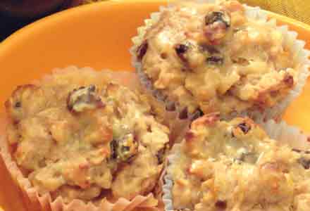Apples & Oatmeal make healty muffins